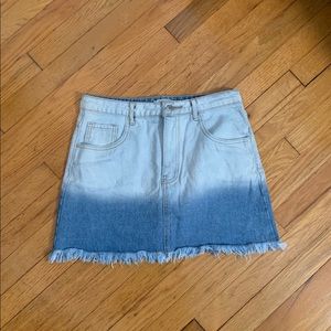 Forever 21 ombré jean skirt